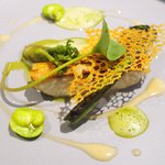 Élan - ランチコース 5940円 の長崎県産尾長鯛と春の山菜