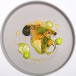 Élan - ランチコース 5940円 の長崎県産尾長鯛と春の山菜