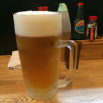 もつやき たろう - 大生という名物キリン生ビール！