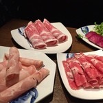 火鍋 小肥羊 - お肉色々('15.04)