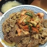 丼太郎 - キムチ牛丼大盛￥450