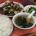 桃花林 - 回鍋肉定食　１０００円＋200円（ご飯大盛り）