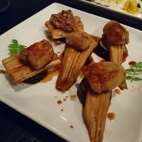 味とく家 - フォアグラ、なす、煮穴子たれ焼