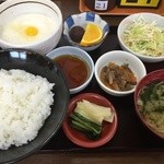 信州健康ランド お食事処 - とろろ醤油味定食(税別800円)