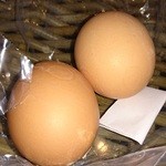 お宿 小鳥のたより - チェックインすると、ウェルカム温泉卵が1人1個もらえました。