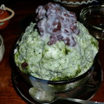 腰掛庵 - 宇治金時みるく