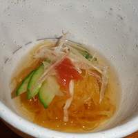 魚匠 銀平 道頓堀店 - 定食の最初。