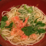 和食処 大ばん - 〆のうこぎ・桜えび天ぷらうーめん