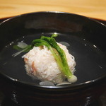 豪龍久保 - 毛蟹真丈のお椀