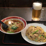 長城飯店 - 焼豚炒飯とミニラーメン