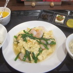 李房 - 海老と卵の塩炒め
