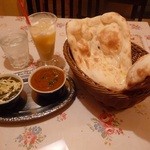 インドレストランラスミ - 2種カレーＣランチ