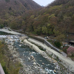 界 川治 - 男鹿川が眼下に広がる。清流です。