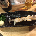 炭火焼肉ホルモン 徳臓 - 2016.4. ゲソ焼きもハーフ