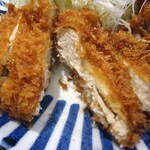 とんかつ 田 - チキンかつ接写。