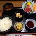 升かね - 201604 升かね ★ランチＡ（750円）★マグロ・タイ・シメアジ