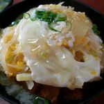 ゆうき - 具はたっぷりの玉ねぎと青ねぎのみ。玉子の半熟加減はGood♪