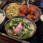 和楽家 - 鳥唐揚定食（700円）★★★★☆