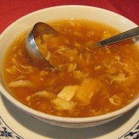 横浜中華街 重慶飯店 本館 - 五目入り四川風酸辣辛味スープ