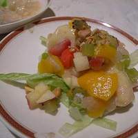 筑紫樓 銀座店 - 海老とフルーツのマヨネーズ和え