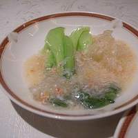 筑紫樓 銀座店 - チンゲン菜の蟹ソースかけ