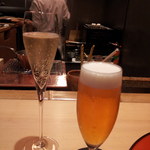 銀座 kappou ukai - シャンパン
                                生ビール
                                