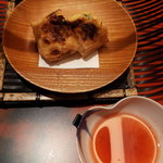 銀座 kappou ukai - 豆腐の湯葉巻