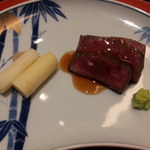 銀座 kappou ukai - 牛イチボの炭火焼き