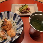 銀座 kappou ukai - マスの炊き込みご飯