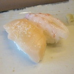 すし仁 - 帆立と甘エビ 2016.4月