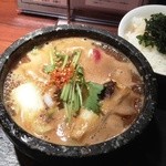 拳ラーメン - 黒鮪と黒地鶏の味噌つけめん　