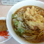 Yaoki Soba - '16/04/22 かき揚げ（370円）＋いなり（80円）