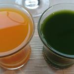 Resutoran Kei - オレンジジュースと小松菜ジュース