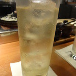 Jingisukan sapporo daichi toukyou sukaitsu riekimae ten - 白加賀で作った梅酒（ソーダ割り）