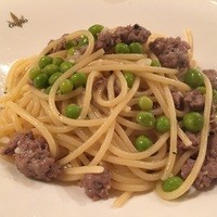 Giglio - サルシッチャとグリンピースのスパゲティ