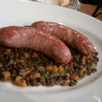 シェ シロ - ２０１６・４月　自家製ソーセージ・レンズ豆添え