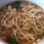 ボニートスープヌードルライク - 塩鰹つけ麺（ある日の限定）※くじら食堂の麺が左半分
