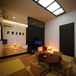 산케이노 야도 류우센 - 一般客室　リニューアル　’月の雫’　登場　寝室とリビングスペースとありゆったりおくつろぎください