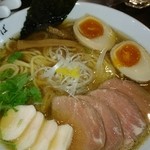 中華そば こびき - 煮干ラーメン(大盛り、チャーシュー増し、煮玉子)