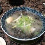 根室花まる - 岩ふのりの味噌汁