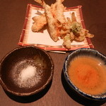 鮎知 - 和知鮎の天ぷら（5尾）