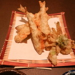 鮎知 - 和知鮎の天ぷら　アップ