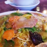 担々亭 - スーチンツォーメン（五目かけ焼そば）