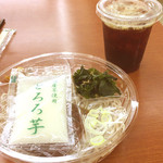 ピーコックストア - 料理写真:とろろ蕎麦/イオンドリップ(アイス)