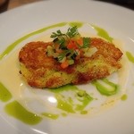 ドゥース ダイニング ウイング - ★サゴシのスフレ・白ワインソース・グリンピースのピュレー添え