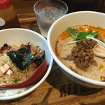 麺屋 一八 - 麻辣担々麺とラードめし