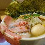 燃えよ麺助 - 2016.4 特製金色貝そば