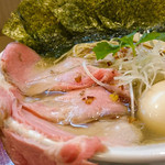 燃えよ麺助 - 2016.4 特製金色貝そば