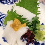 魚屋スタンドふじ - ふじのイカ刺し②