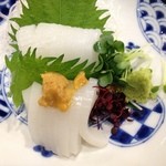 魚屋スタンドふじ - ふじのイカ刺し①